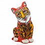 Фарфоровая статуэтка "Тигр большой". Хохлома, фотография 1. Интернет-магазин ЛАВКА ПОДАРКОВ