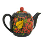 Чайник заварочный 0,4 л "Ягодки". Хохлома, фотография 2. Интернет-магазин ЛАВКА ПОДАРКОВ