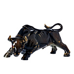 -1л  Фарфор ШТОФ "Бык-коррида" в золоте 1л