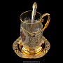Чайный набор с подстаканником "ФСБ". Златоуст, фотография 2. Интернет-магазин ЛАВКА ПОДАРКОВ