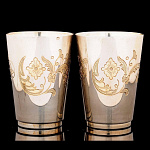 14904/2.2.0040-86,930 Серебро 925° НАБОР Стопок "Ромашка" 2пр. в ПУ 86,930