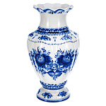  Гжель ВАЗА "ГРАНЬ" h =26 см, кобальт 