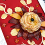 Настольное янтарное панно "Цветы" 29х24 см, фотография 3. Интернет-магазин ЛАВКА ПОДАРКОВ
