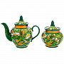 Чайный сервиз на 6 персон "Ландыши". Хохлома, фотография 2. Интернет-магазин ЛАВКА ПОДАРКОВ