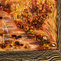 Картина янтарная "Осенний лес" 78х58 см, фотография 6. Интернет-магазин ЛАВКА ПОДАРКОВ