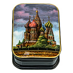200108 Сувенир ШКАТУЛКА "МОСКВА. Храм Василия Блаженного",9*7*4 см
