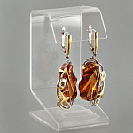 721050/12,00г  Серебро 925* СЕРЬГИ вст.Янтарь р/п