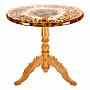 Стол с инкрустацией из янтаря "Бесконечность", фотография 7. Интернет-магазин ЛАВКА ПОДАРКОВ