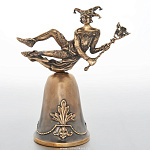 0021585 Бронза Колокольчик "Арлекин" патиниров.