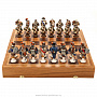 Шахматы деревянные "Бородино" с фарфоровыми фигурами, фотография 5. Интернет-магазин ЛАВКА ПОДАРКОВ