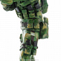 Деревянная резная скульптура "Солдат ССО". Высота 50 см, фотография 7. Интернет-магазин ЛАВКА ПОДАРКОВ