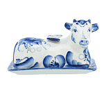 201520 Гжель МАСЛЕНКА КОРОВКА, Авт.работа.