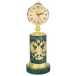 8476 Нат.камень Часы "Герб (без орла)  Ч-020