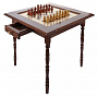 Шахматный стол с фигурами из дерева, фотография 7. Интернет-магазин ЛАВКА ПОДАРКОВ