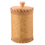 Туес для сыпучих продуктов из бересты "Медведь", фотография 3. Интернет-магазин ЛАВКА ПОДАРКОВ