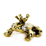 0025374/СВ Талисман удачи ДЕНЕЖНАЯ ЛЯГУШКА кошельковая 1,8см (латунь)