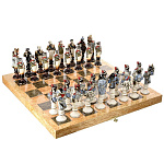 0038270  ШАХМАТЫ КОЛЛЕКЦИОННЫЕ "Бородино" доска-карельск. береза