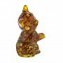 Статуэтка из янтаря "Кошка", фотография 2. Интернет-магазин ЛАВКА ПОДАРКОВ