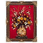 300371-НП  Картина Янтарная "Букет в вазе" 60*80 см