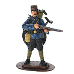 0042584-цвет Ол.миниатюра Серия ПМВ"Французский рядовой с велосипедом"арт.1156