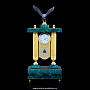 Часы настольные из натурального камня "Орел", фотография 1. Интернет-магазин ЛАВКА ПОДАРКОВ
