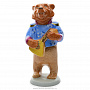 Скульптура-качалка "Медведь с балалайкой" Гжель, фотография 2. Интернет-магазин ЛАВКА ПОДАРКОВ