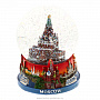 Сувенир новогодний снежный шар "Москва. Спасская башня", фотография 4. Интернет-магазин ЛАВКА ПОДАРКОВ