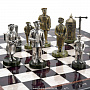 Шахматы с бронзовыми фигурами "Железнодорожные" 48х48 см, фотография 6. Интернет-магазин ЛАВКА ПОДАРКОВ