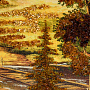 Картина янтарная "Пейзаж" 54х90 см, фотография 2. Интернет-магазин ЛАВКА ПОДАРКОВ