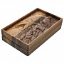 Домино в резной дубовой шкатулке "Щука", фотография 2. Интернет-магазин ЛАВКА ПОДАРКОВ