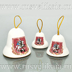 /5*4,5см Керамика КОЛОКОЛЬЧИК круглый ПОДВЕСНОЙ в ассортименте