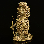 0019216-5см Бронза Статуэтка "Ежик в тумане" 5см 