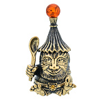 0045630/458 Сувенир Колокольчик Домовой Сувенир (коньячный)