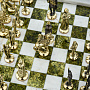 Шахматы из камня с бронзовыми фигурами "Русские" 32х32 см, фотография 7. Интернет-магазин ЛАВКА ПОДАРКОВ