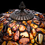 Настольная лампа из янтаря и бронзы. Высота 50 см, фотография 2. Интернет-магазин ЛАВКА ПОДАРКОВ