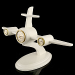 /Н100 МЕТЕОСТАНЦИЯ НАСТОЛЬНАЯ "САМОЛЕТ" 52*26*64см белый