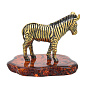 Статуэтка с янтарем "Зебра", фотография 3. Интернет-магазин ЛАВКА ПОДАРКОВ