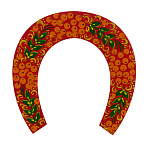 Подкова "На счастье". Хохлома