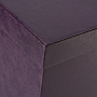Подарочная упаковка из экокожи фиолетовая 24х24х24 см, фотография 3. Интернет-магазин ЛАВКА ПОДАРКОВ