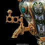 Позолоченный самовар с набором на 6 персон "Малахит". Златоуст, фотография 7. Интернет-магазин ЛАВКА ПОДАРКОВ