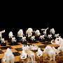 Шахматы с фигурами из кости мамонта "Противостояние", фотография 3. Интернет-магазин ЛАВКА ПОДАРКОВ