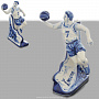 Скульптура "Баскетбол" Гжель, фотография 1. Интернет-магазин ЛАВКА ПОДАРКОВ