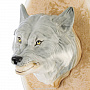 Панно фарфоровое настенное "Волк", фотография 2. Интернет-магазин ЛАВКА ПОДАРКОВ