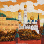 Картина янтарная "Москва. Вид на Кремль" 40х30 см, фотография 4. Интернет-магазин ЛАВКА ПОДАРКОВ