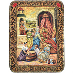 0044786/15*20см Икона подарочная"Рождество Прсв Богородицы"мор.дуб(RTI-307.m)