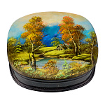 Шкатулка из папье-маше с художественной росписью "Лето в деревне"