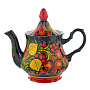 Самовар электрический 1,5 л с сервизом "Яблоко". Хохлома, фотография 6. Интернет-магазин ЛАВКА ПОДАРКОВ