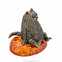 Статуэтка с янтарем "Сытый кот", фотография 2. Интернет-магазин ЛАВКА ПОДАРКОВ