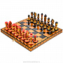 Шахматы деревянные. Хохлома, фотография 1. Интернет-магазин ЛАВКА ПОДАРКОВ