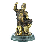 139073 Бронза Скульптура "Рыбак с удочкой" 